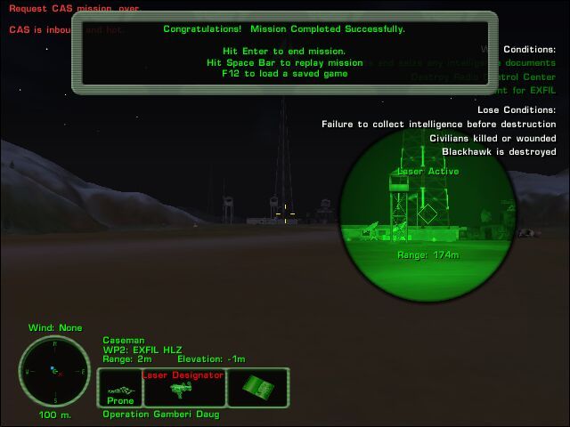 Delta Force: Task Force Dagger (Windows) screenshot: Testing the laser before I go...