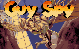 Guy Spy and the Crystals of Armageddon (DOS) screenshot: Main title (VGA)