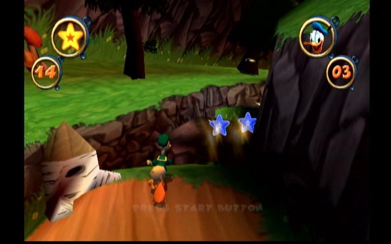 Disney's Donald Duck: Goin' Quackers (Dreamcast) screenshot: Forest Level