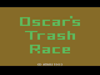 Oscar's Trash Race (Atari 2600) screenshot: Title screen