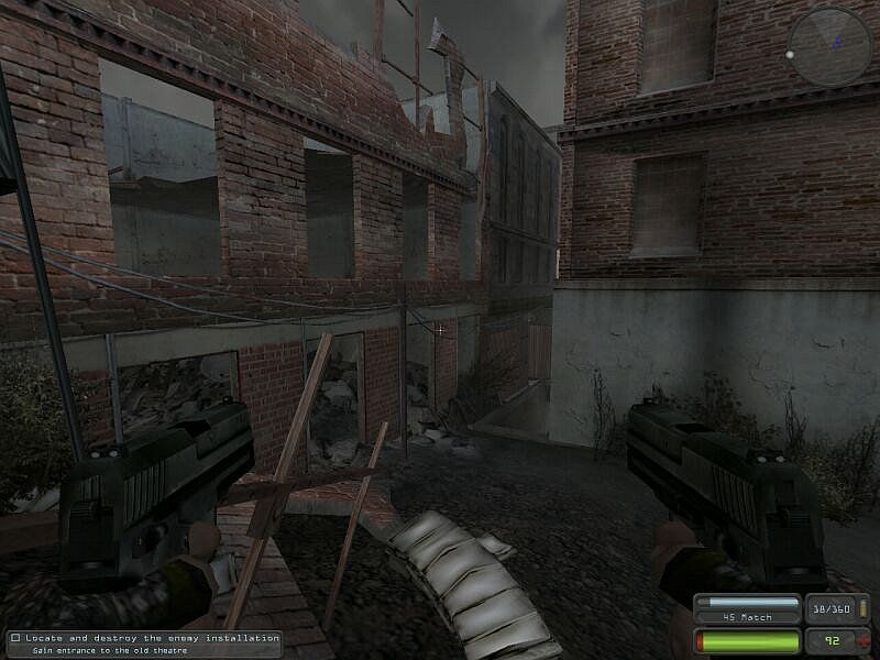 Devastation (Windows) screenshot: This looks like a warzone, but it's actually my backyard.