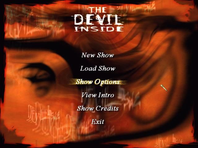 The Devil Inside (Windows) screenshot: Main menu