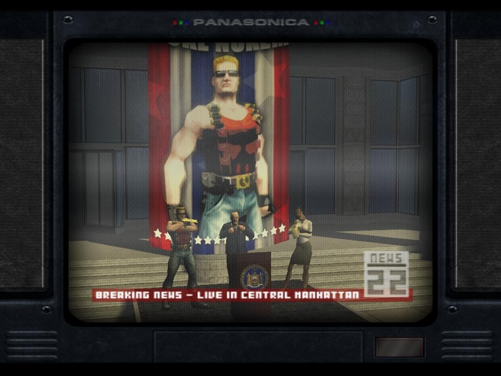 Duke Nukem: Manhattan Project (Windows) screenshot: An Example of One of the Cutscenes