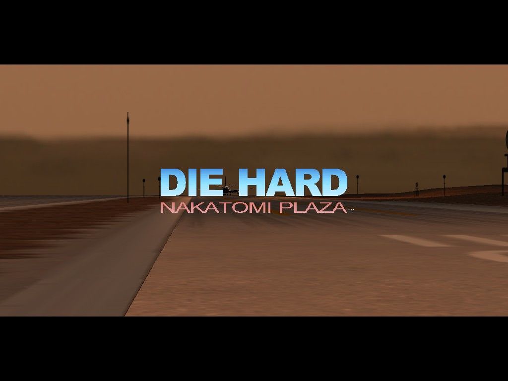 Die Hard: Nakatomi Plaza (Windows) screenshot: Main title (yes, the movie sequences are in widescreen :)