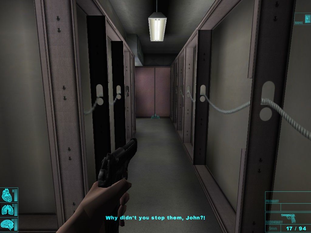 Die Hard: Nakatomi Plaza (Windows) screenshot: Think, John! Think!