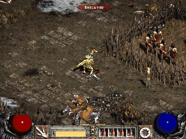 Diablo II: Lord of Destruction (Windows) screenshot: Rescuing prisoners.