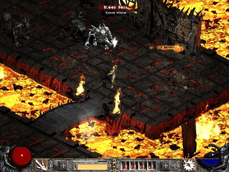 Diablo II: Lord of Destruction (Windows) screenshot: No matter the similarity of some places, Blizzard made a whole set of different mosters to battle with, not one will be familiar to you.