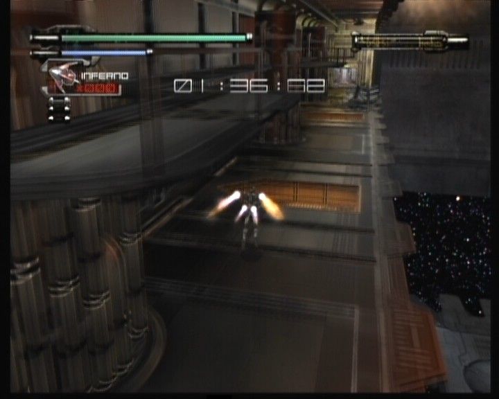 Dino Crisis 3 (Xbox) screenshot: You can count on occasional short-on-time and going out in the space missions.