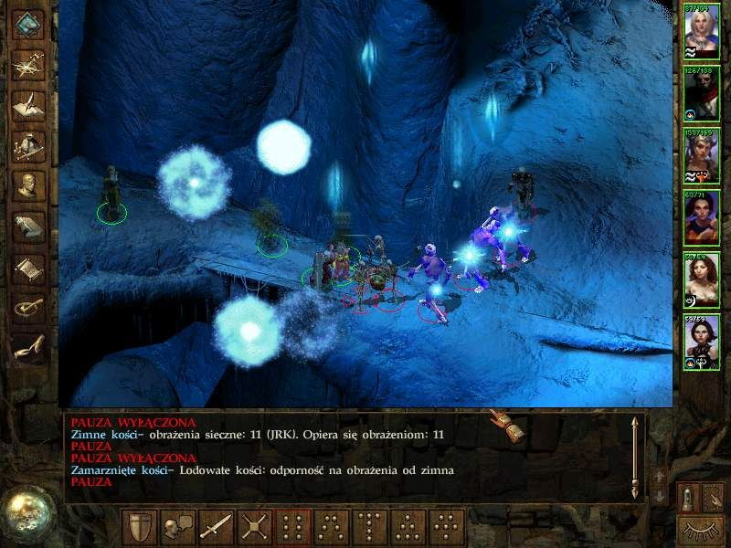 Icewind Dale: Heart of Winter (Windows) screenshot: Ice magic