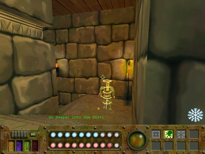 Disney's Atlantis: The Lost Empire - Search for the Journal (Windows) screenshot: Because it's Disney, enemies don't die. They just sort of vanish in a burst of ringlike things.