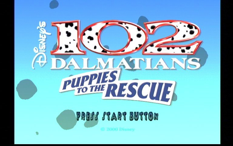 Disney's 102 Dalmatians: Puppies to the Rescue (Dreamcast) screenshot: Title Screen