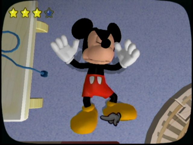 Disney's Magical Mirror Starring Mickey Mouse (GameCube) screenshot: Splat!