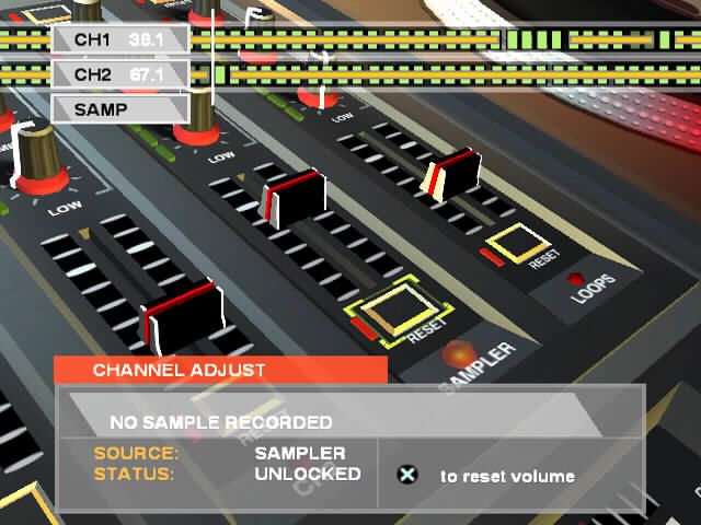DJ: Decks & FX House Edition (PlayStation 2) screenshot: EQ Unit