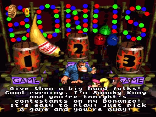 Donkey Kong Country 2: Diddy's Kong Quest (SNES) screenshot: Some mini-games