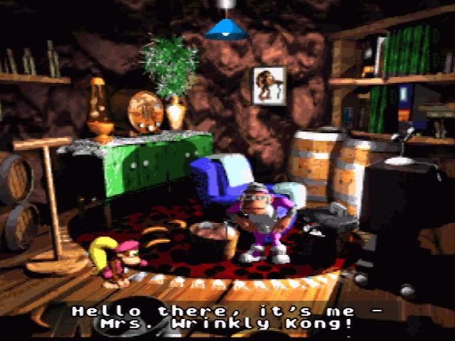 Donkey Kong Country 3: Dixie Kong's Double Trouble! (SNES) screenshot: Getting advices