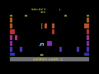 Worm War I (Atari 2600) screenshot: Starting screen