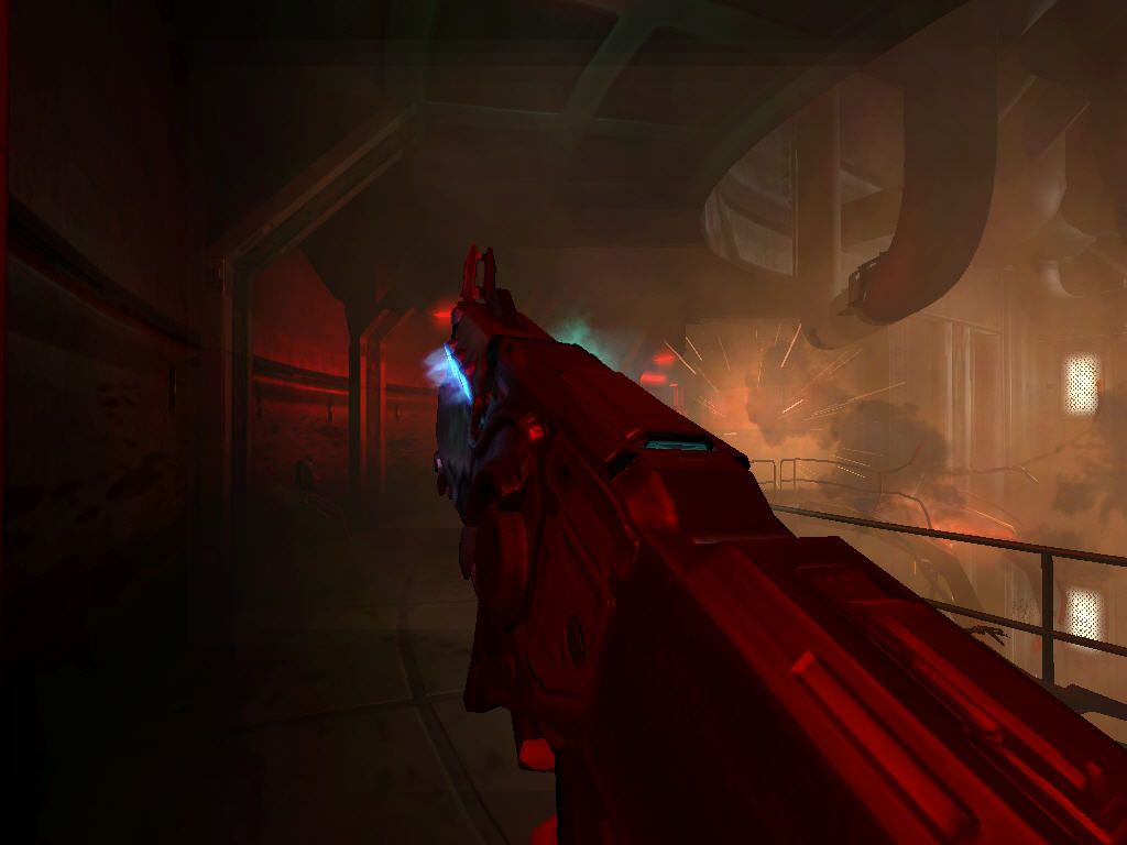 Doom³: Resurrection of Evil (Windows) screenshot: Return to Delta Labs.
