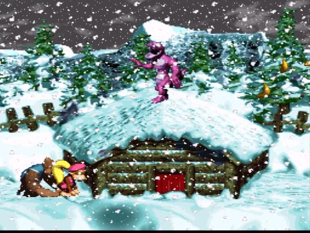 Donkey Kong Country 3: Dixie Kong's Double Trouble! (SNES) screenshot: Realistic weather effects