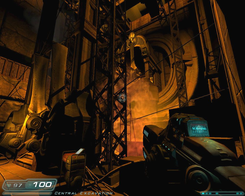 Doom³: Resurrection of Evil (Windows) screenshot: The level design is amazing, especially in the first part of the game.