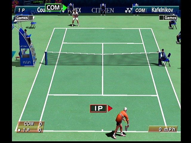 Virtua Tennis (Dreamcast) screenshot: Serving