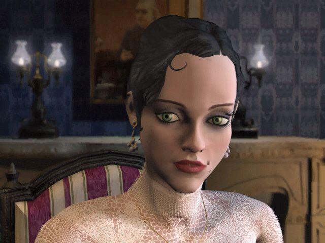 Dracula: The Last Sanctuary (Windows) screenshot: your wife, Mina, the cause of all the problems