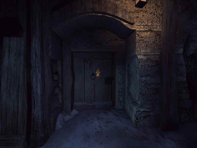 Dracula: The Resurrection (Windows) screenshot: About to enter the Inn.