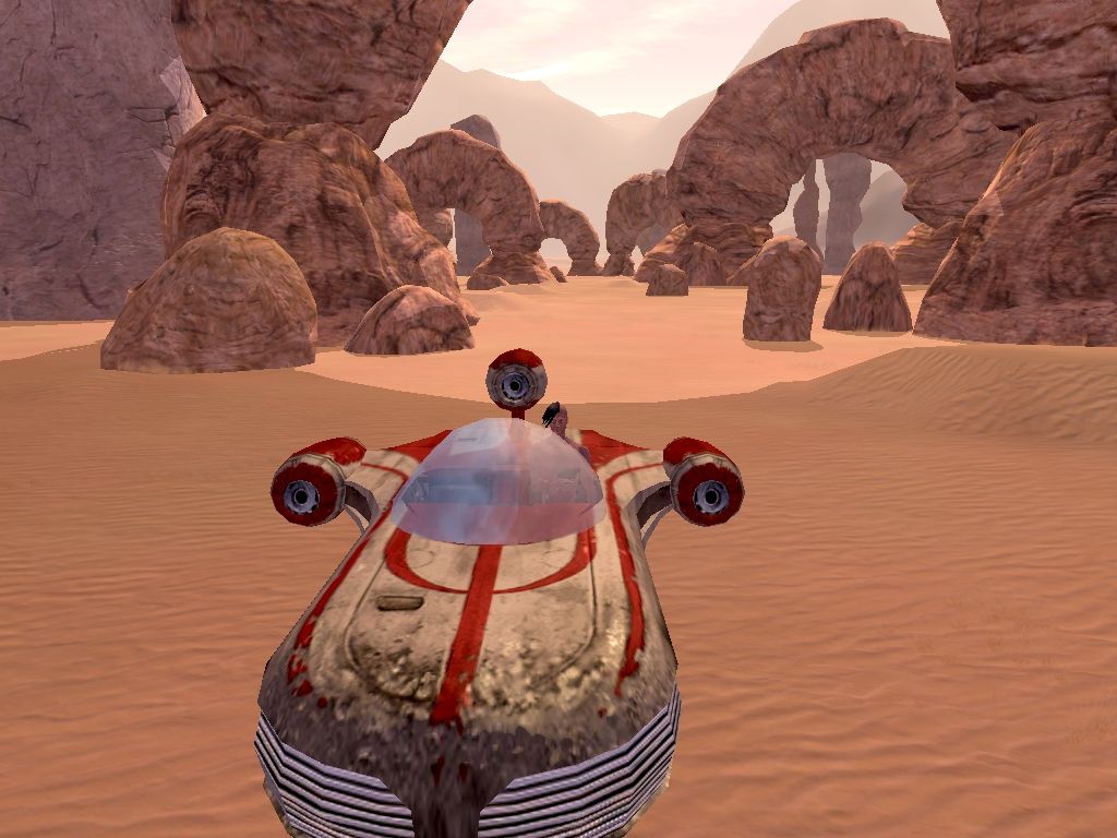 Star Wars: Galaxies - An Empire Divided (Windows) screenshot: Tatooine Rock Formations