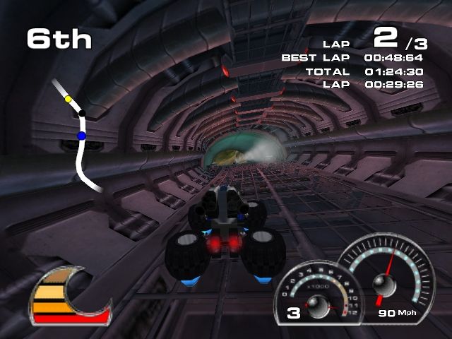 Drome Racers (Windows) screenshot: The Hover-Mode Power-Up