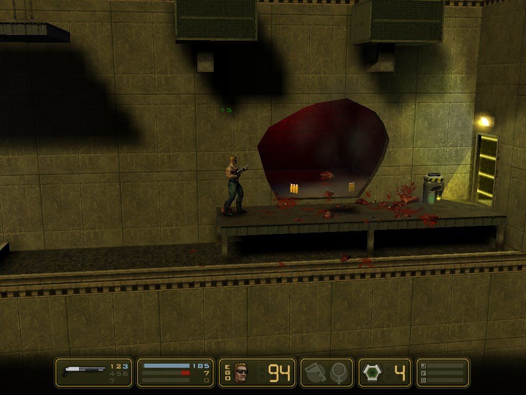 Duke Nukem: Manhattan Project (Windows) screenshot: Gibs Everywhere!