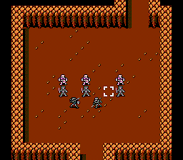 Fire Emblem Gaiden (NES) screenshot: Passage fight