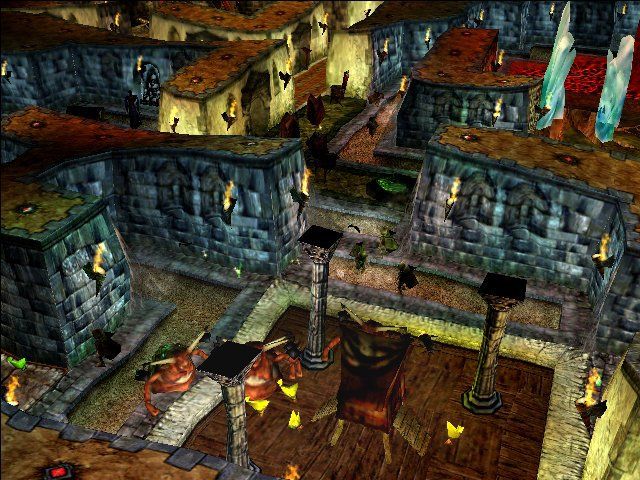 Dungeon Keeper 2 (Windows) screenshot: Eeek! Demons!