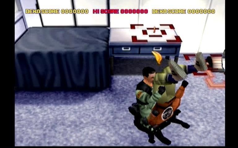 Dynamite Cop! (Dreamcast) screenshot: Pile Driver
