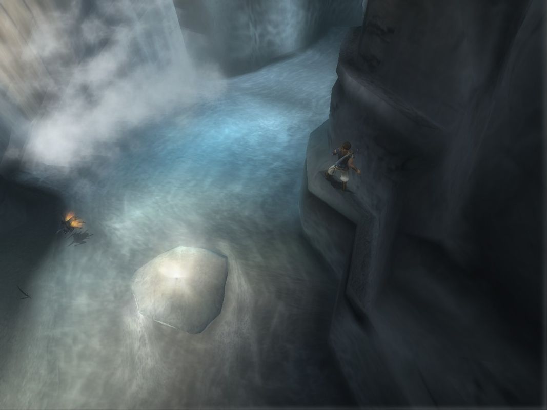 Prince of Persia: The Sands of Time (Windows) screenshot: The underground lake.