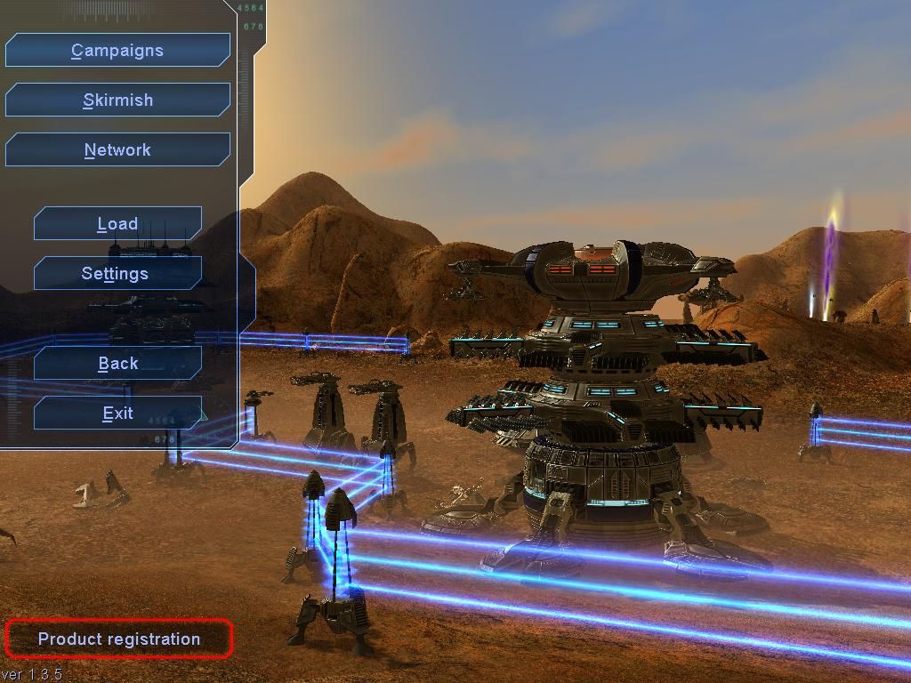 Earth 2160 (Windows) screenshot: Main Menu