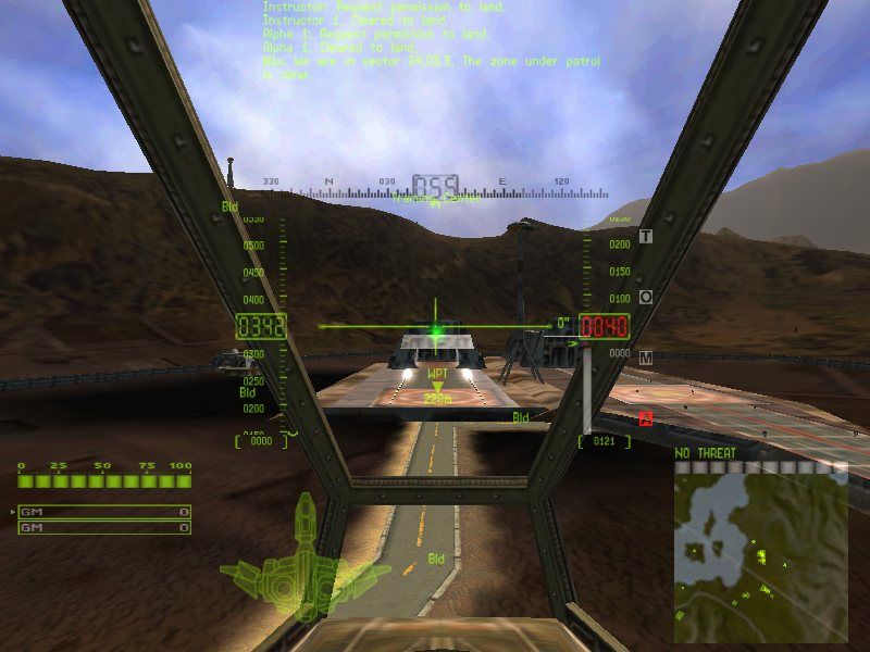 Echelon: Wind Warriors (Windows) screenshot: Landing