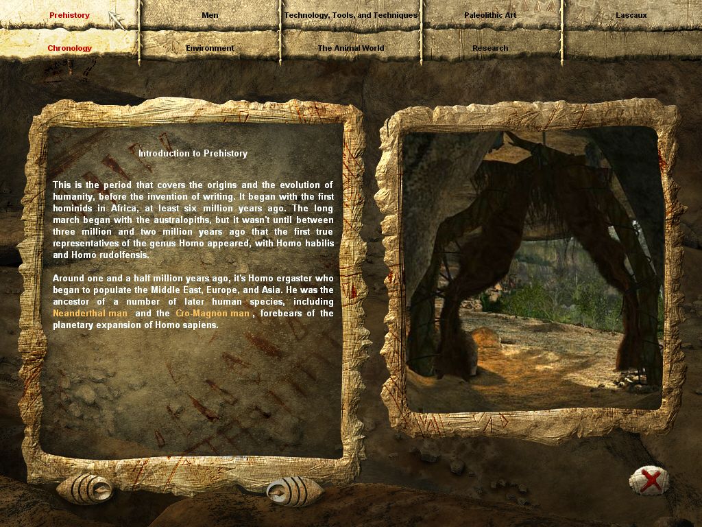 Echo: Secrets of the Lost Cavern (Windows) screenshot: The game's encyclopedia is quite informative.