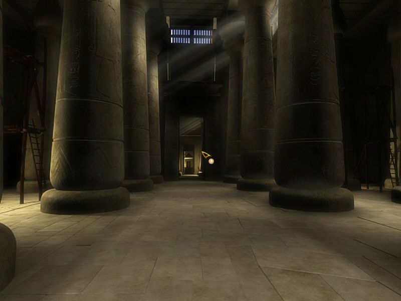 The Egyptian Prophecy (Windows) screenshot: You begin in the temple.
