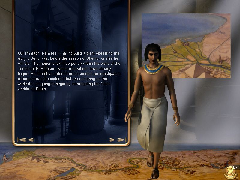 The Egyptian Prophecy (Windows) screenshot: Your goals journal