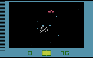 Star Voyager (Atari 2600) screenshot: Oh no, I've been hit!