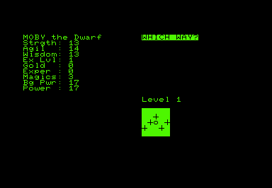 Screenshot of Dungeon of Death (Commodore PET/CBM, 1979) - MobyGames