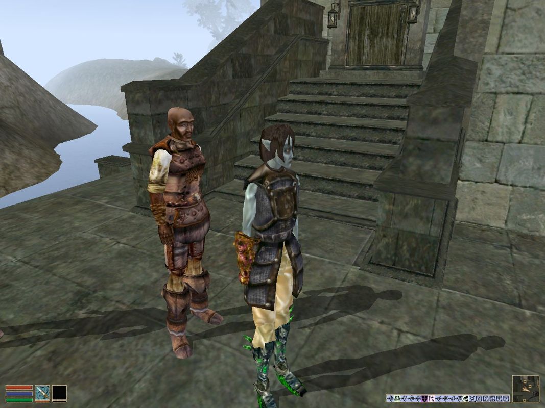 The Elder Scrolls III: Morrowind (Windows) screenshot: I joined an Imperial garrison only to get outfitted with this? Feh