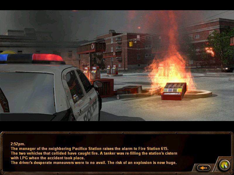 Emergency Fire Response (Windows) screenshot: Mission - 3 million dollars - story