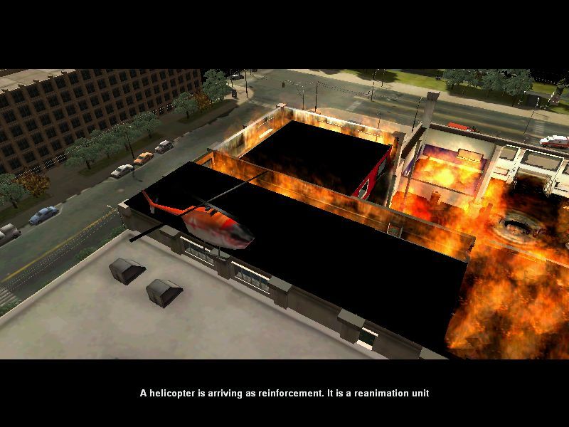 Emergency Fire Response (Windows) screenshot: Helicopter (low detail)