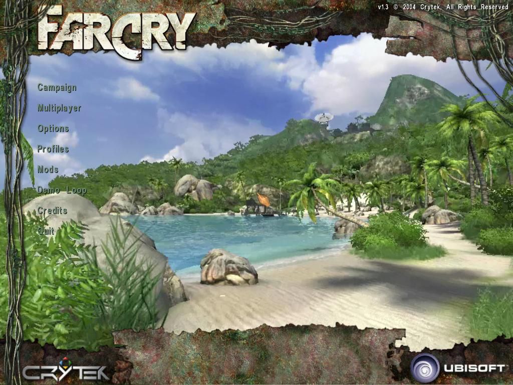 Far Cry (Windows) screenshot: Main menu