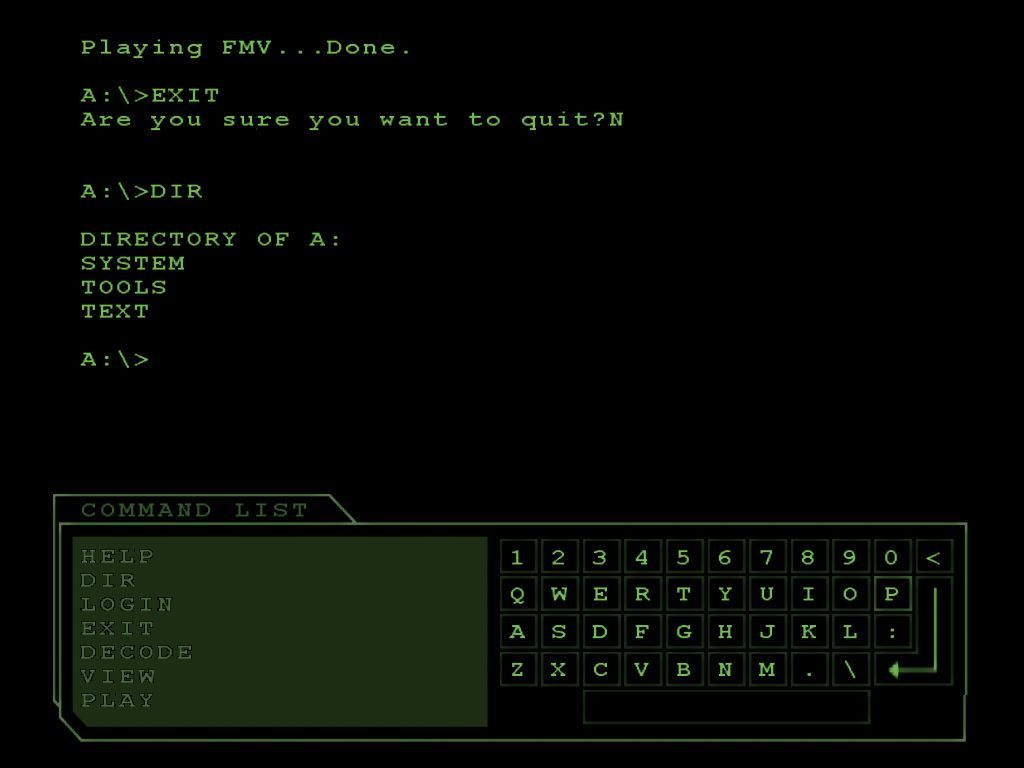 Enter the Matrix (Windows) screenshot: Hack the matrix to get bonuses....