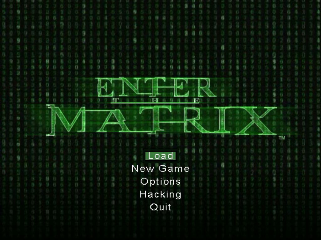 Enter the Matrix (Windows) screenshot: Main Menu