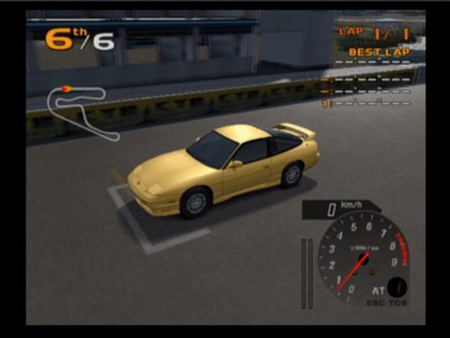 Enthusia: Professional Racing (PlayStation 2) screenshot: Seconds before the race, tension's high in the air and it's all about the proper start