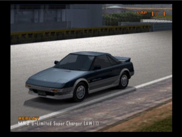 Enthusia: Professional Racing (PlayStation 2) screenshot: During the replay, you can set camera to track any particular car in the race