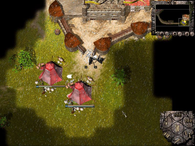 Empire of Magic (Windows) screenshot: Setting up camp.