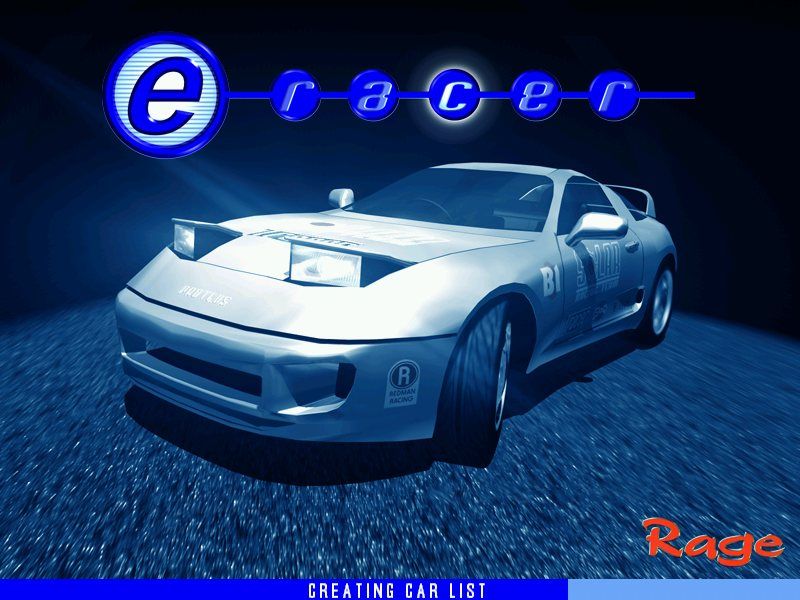 eRacer (Windows) screenshot: Title screen